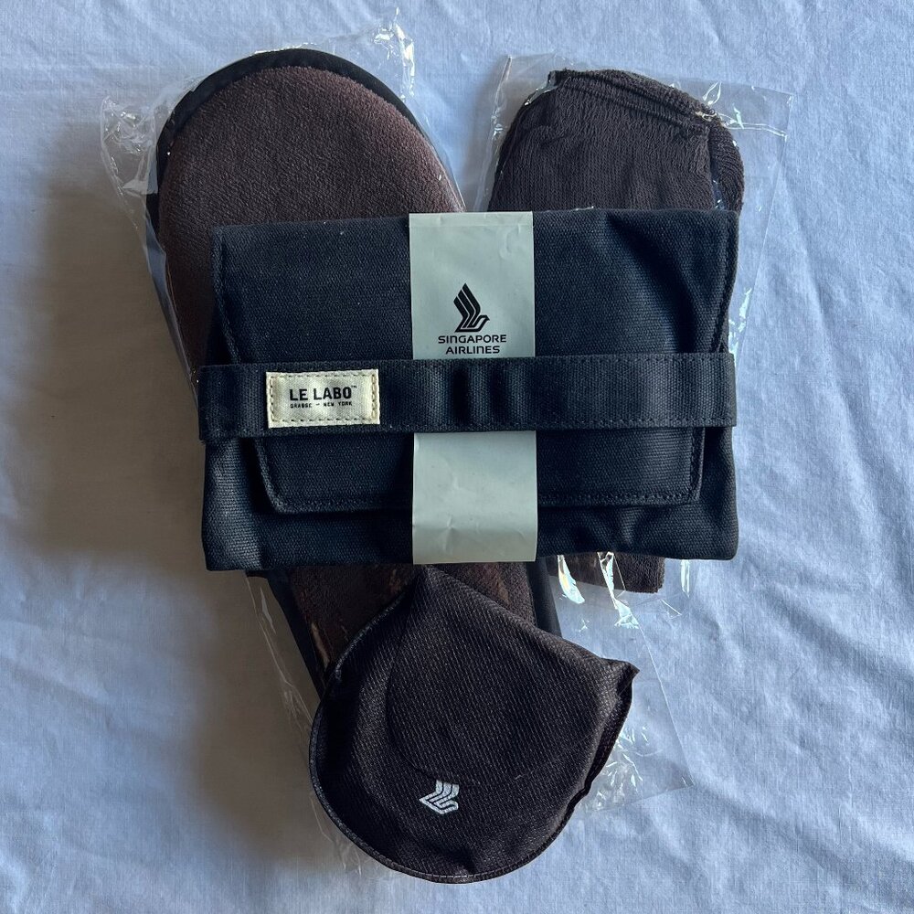 Singapore Airlines Business Class Waxed Canvas Amenity Kit by Le Labo - SEALED